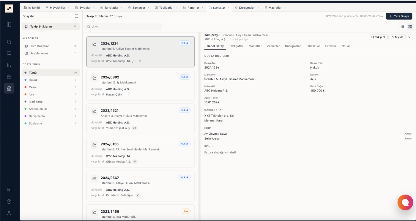 Dosya ve Proje Takibi